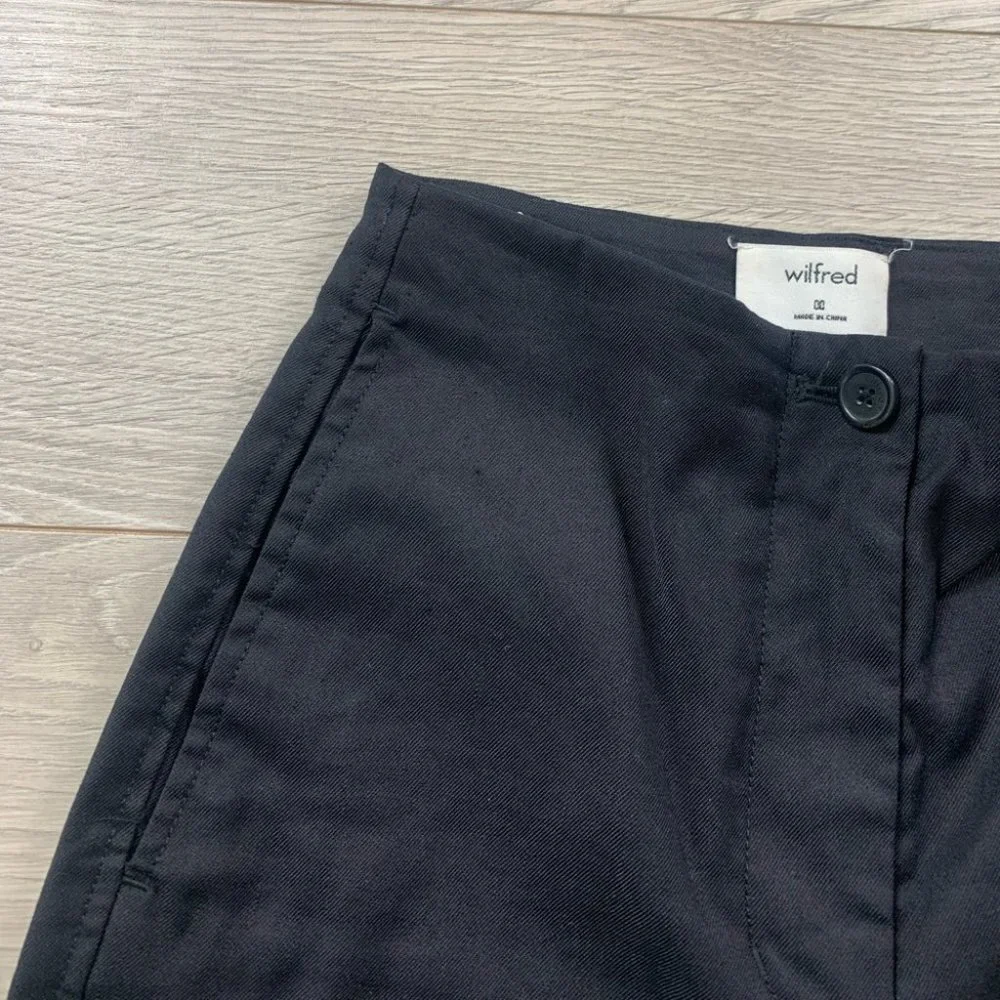 Aritzia Wilfred High Waist Cherice Linen Blend Dress Pants